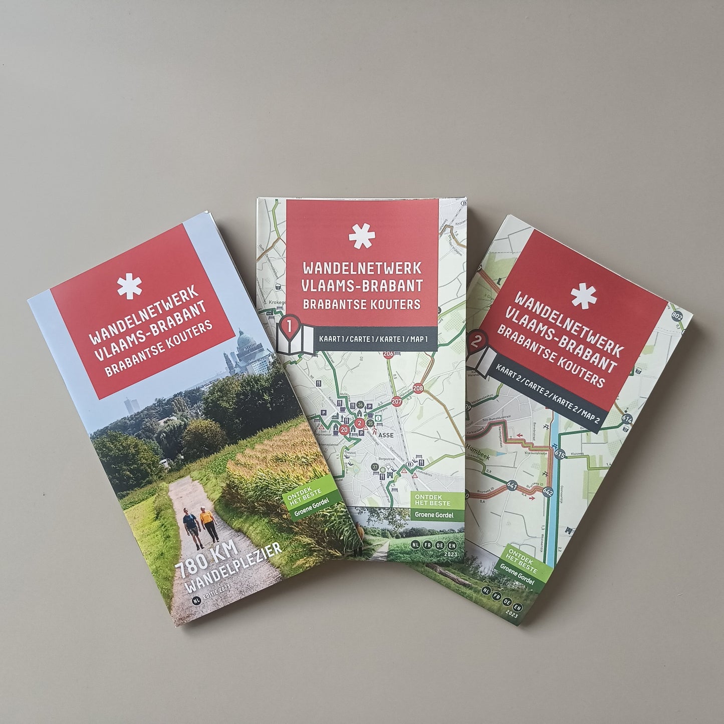 Wandelnetwerk Brabantse Kouters - 2 kaarten + infogids